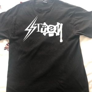 Black Stussy Tee, Size Medium